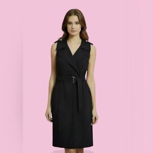 Tommy Hilfiger Navy Dress with Red and White Accents. Dark navy blue color